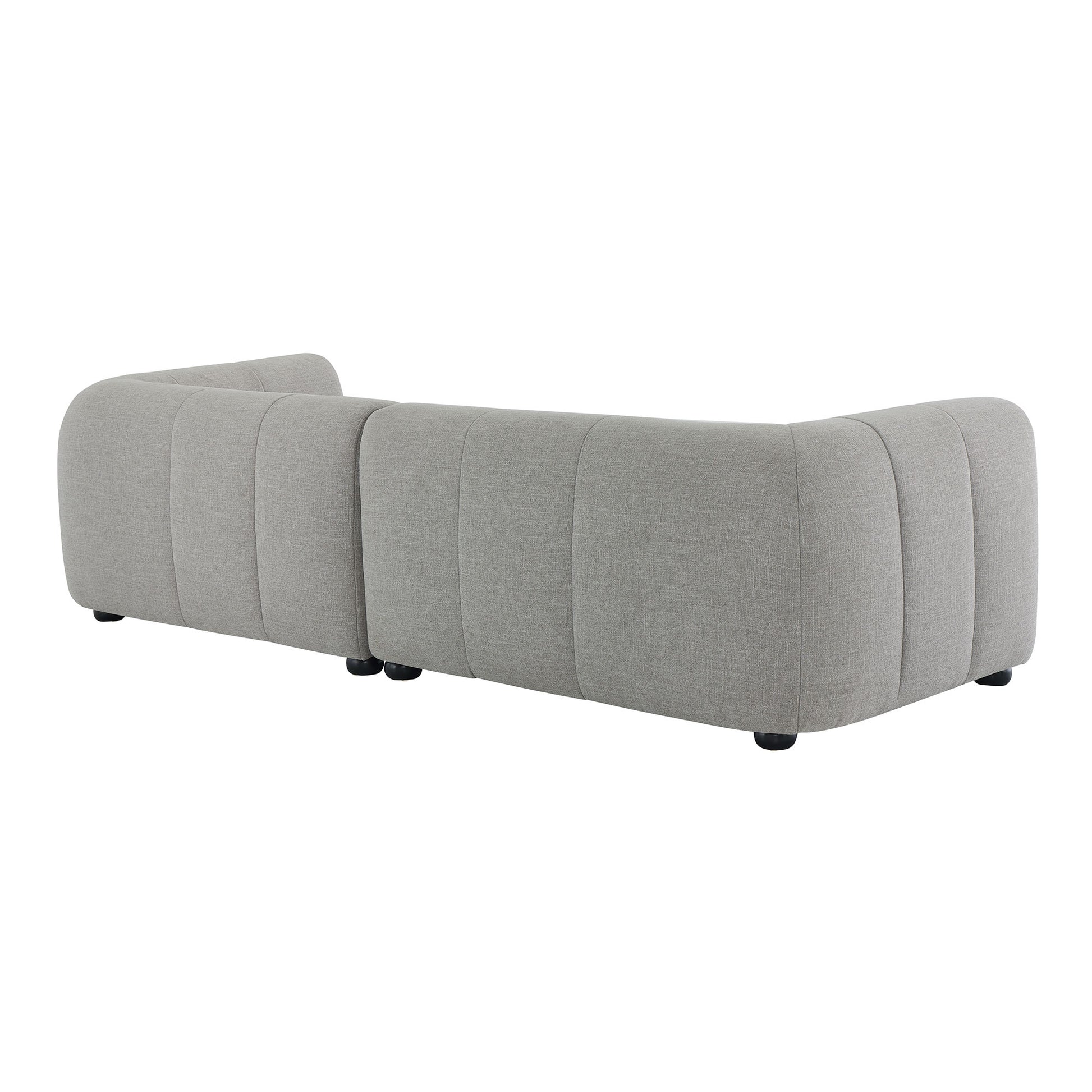 Liana Right-Facing Upholstered Fabric Modular sofá with Chaise