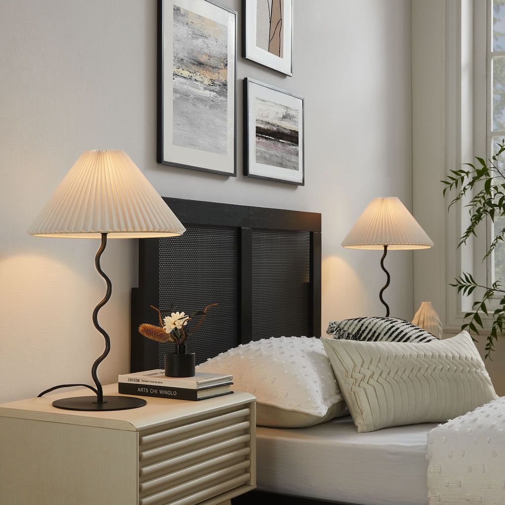 Wave Squiggle mesa Lamp