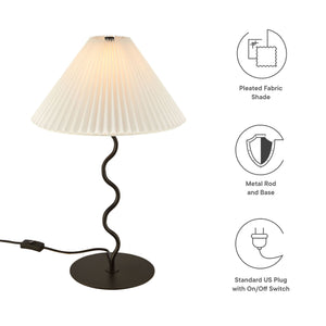 Wave Squiggle mesa Lamp