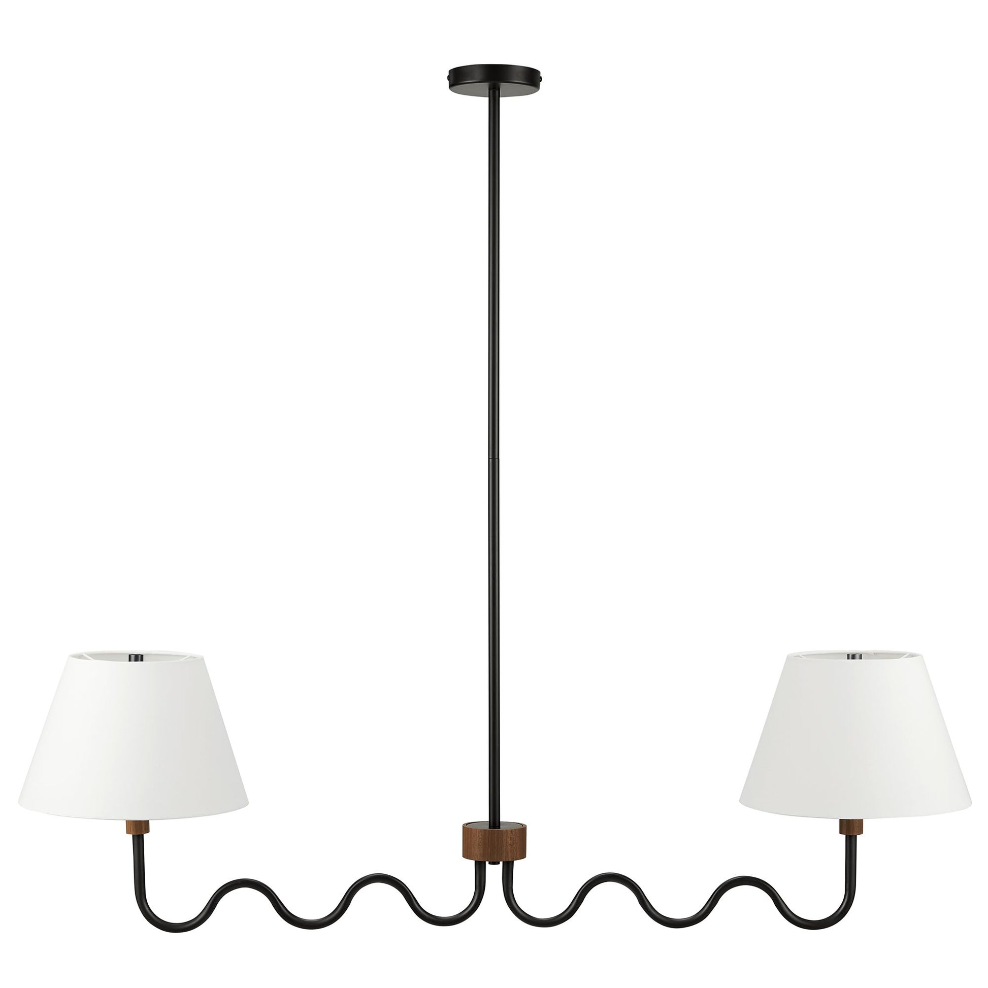 Sunlit Squiggle 2-Arm Pendant Light