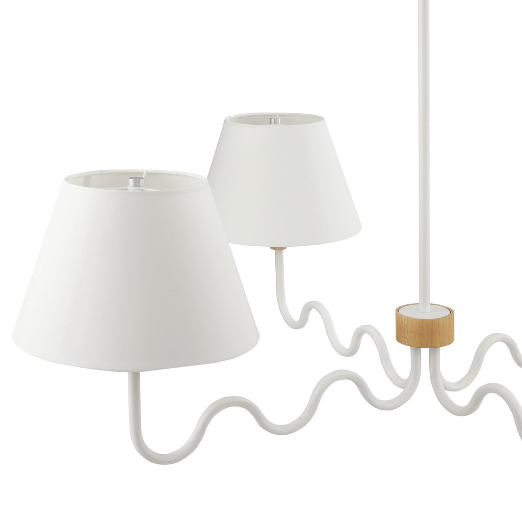 Sunlit Squiggle 4-Arm Pendant Light