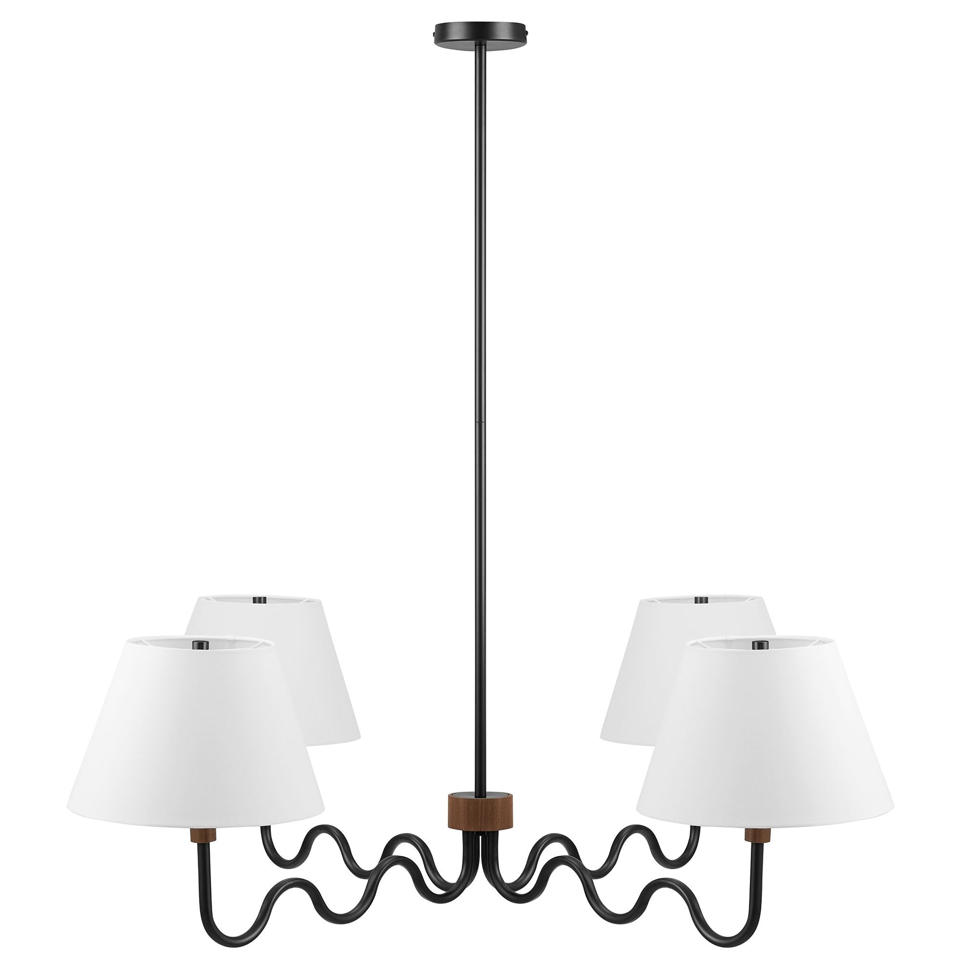 Sunlit Squiggle 4-Arm Pendant Light