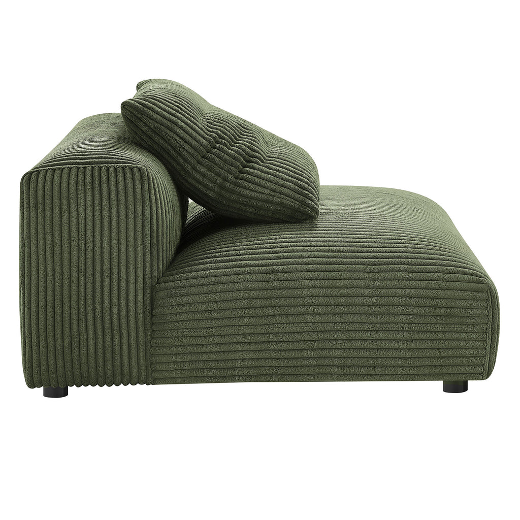 Solace 3-Piece Modular Corduroy Upholstered sofá