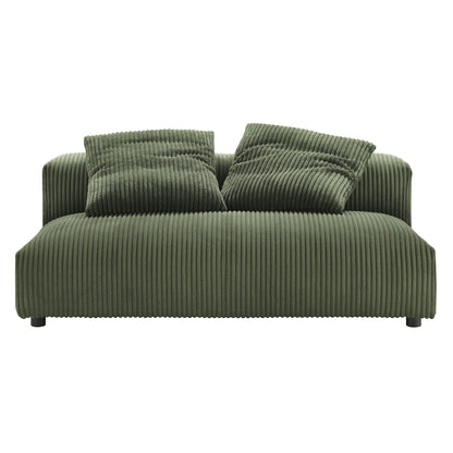 Solace Armless Loveseat con Ottoman Set