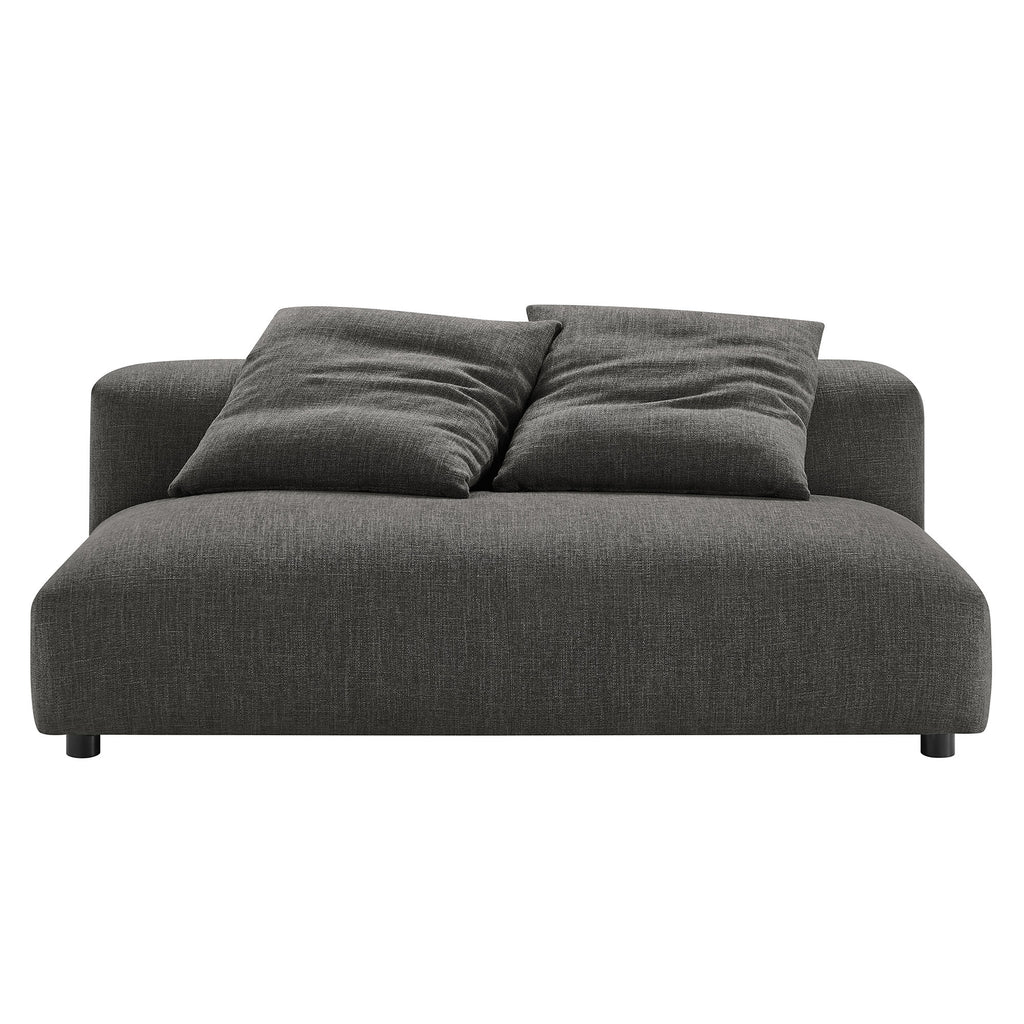 Solace 2-Piece Modular Upholstered Fabric Sectional sofá With Chaise