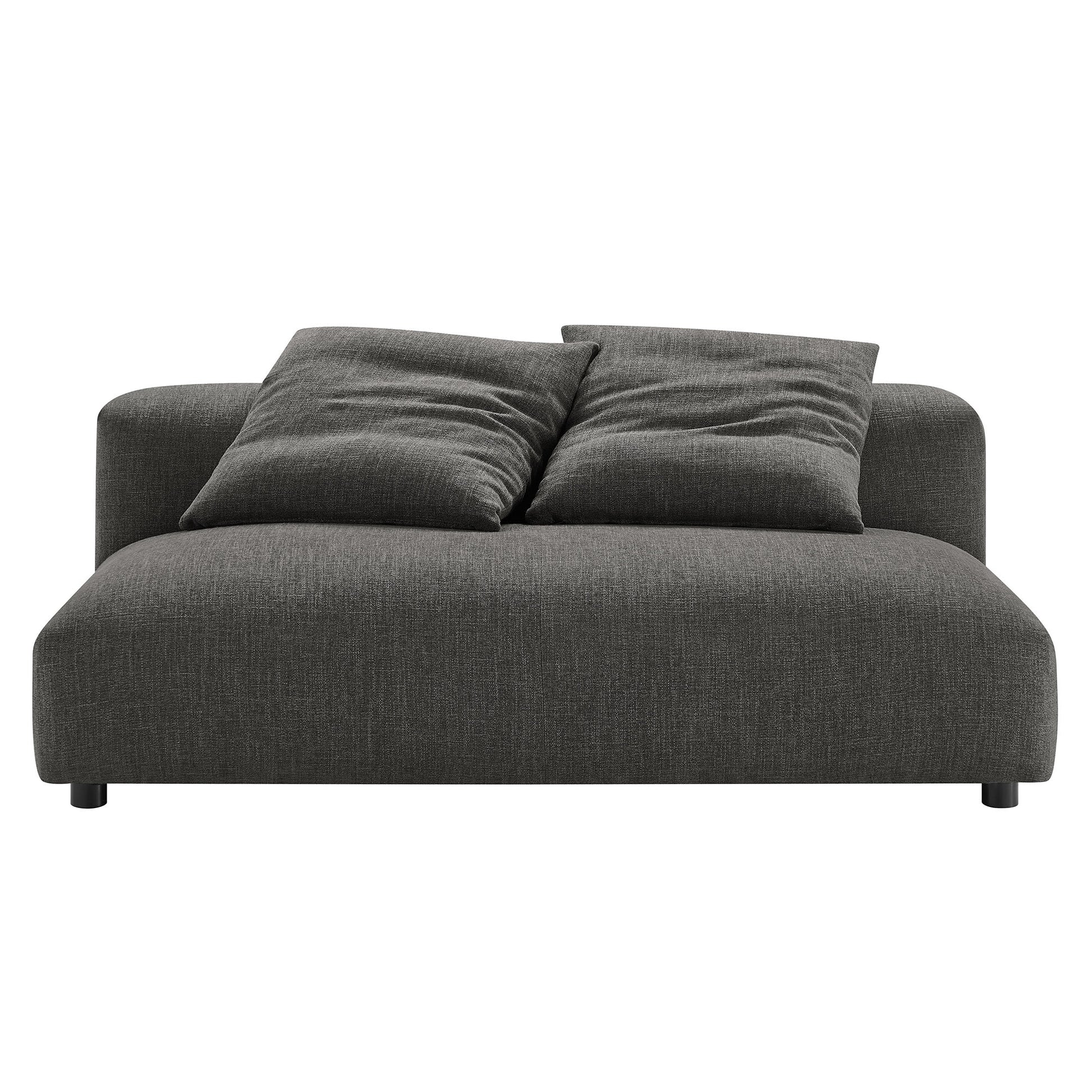 Solace 2-Piece Modular Upholstered Fabric Sectional sofá With Chaise