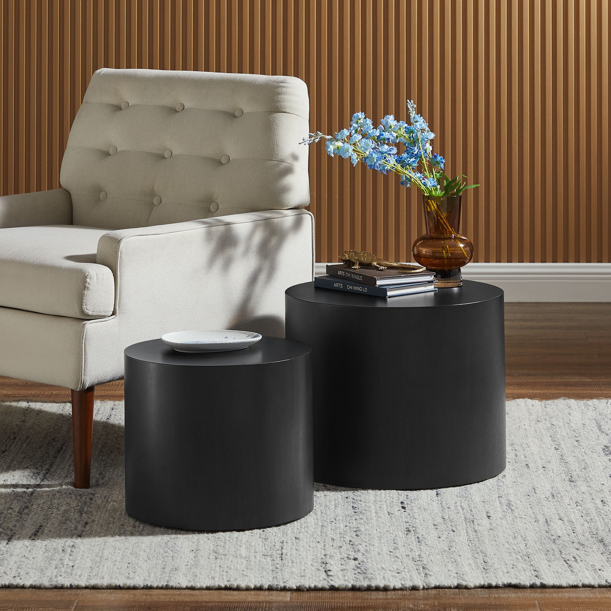 Amani Round Nesting Coffee Tables Set of 2