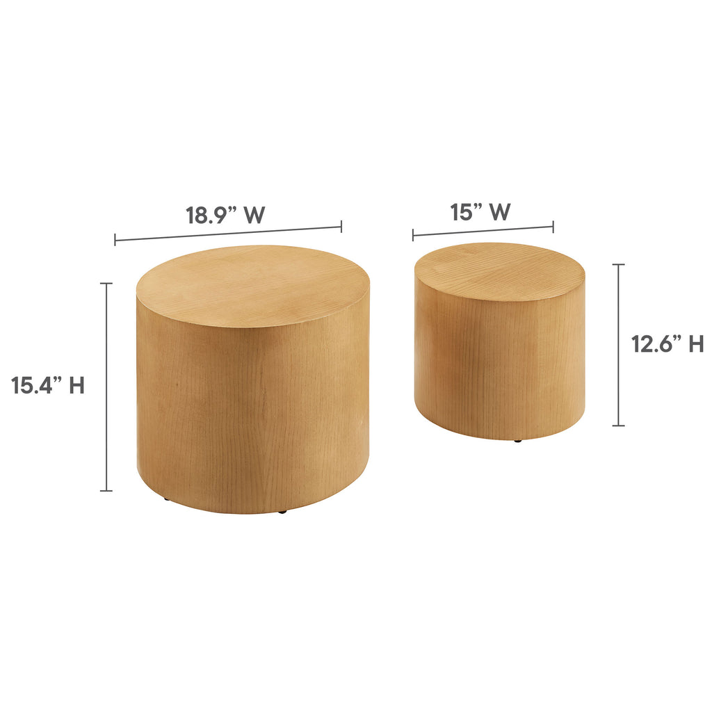 Amani Round Nesting Coffee Tables Set of 2