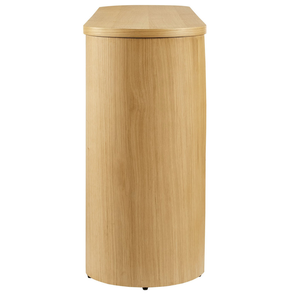 Aspect Oval Wood Entryway Console mesa