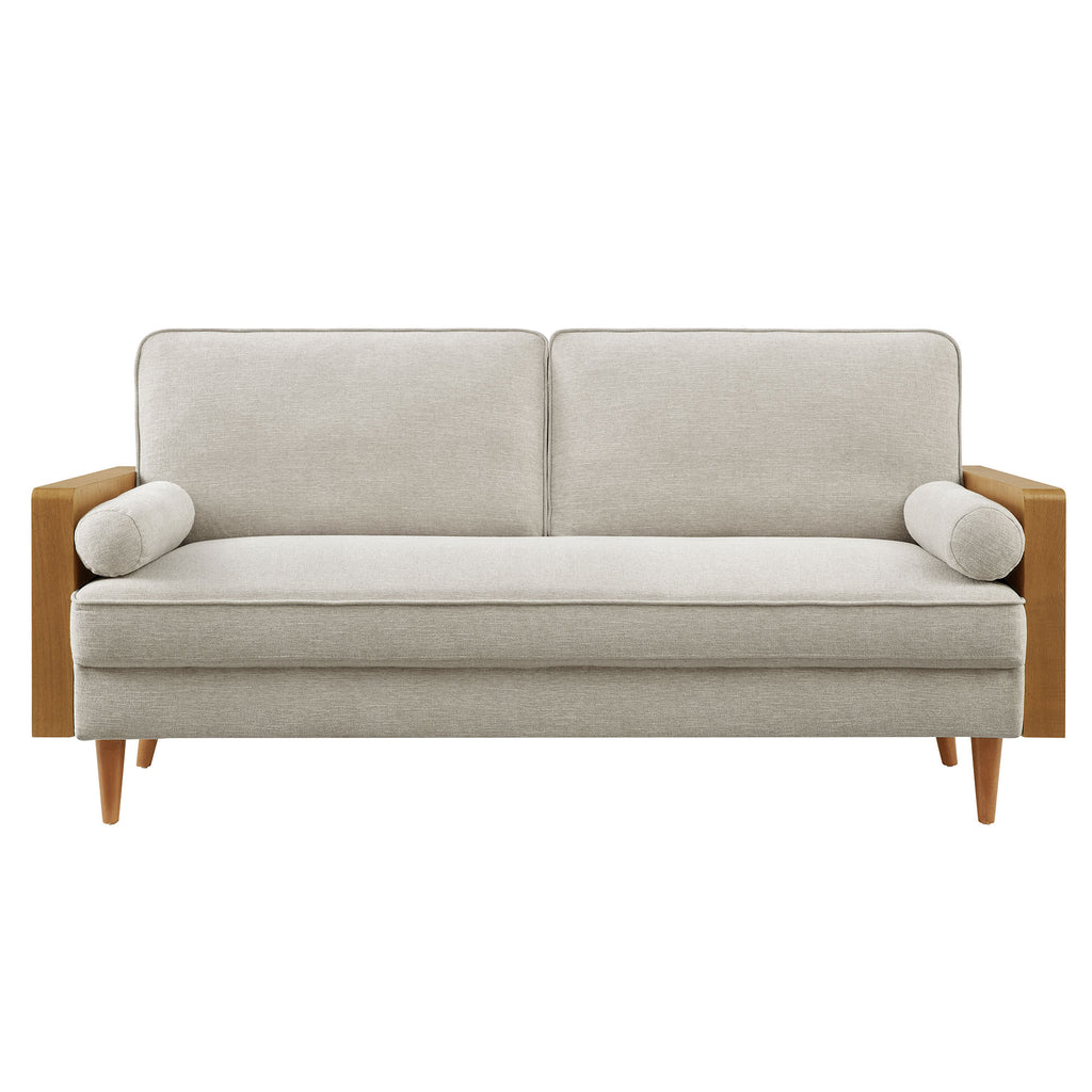 Kellan Heathered Fabric Upholstered sofá