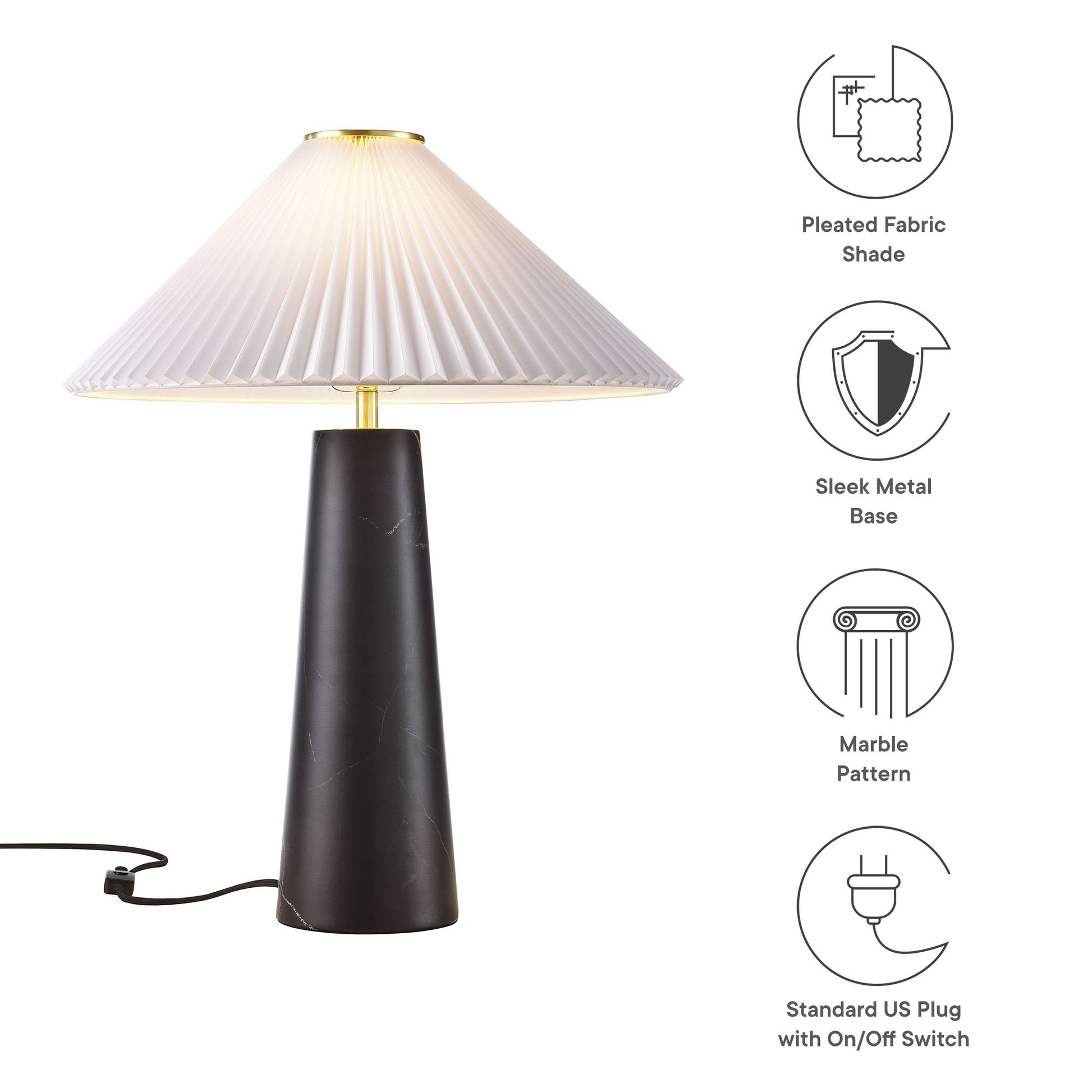 Nera Marble mesa Lamp