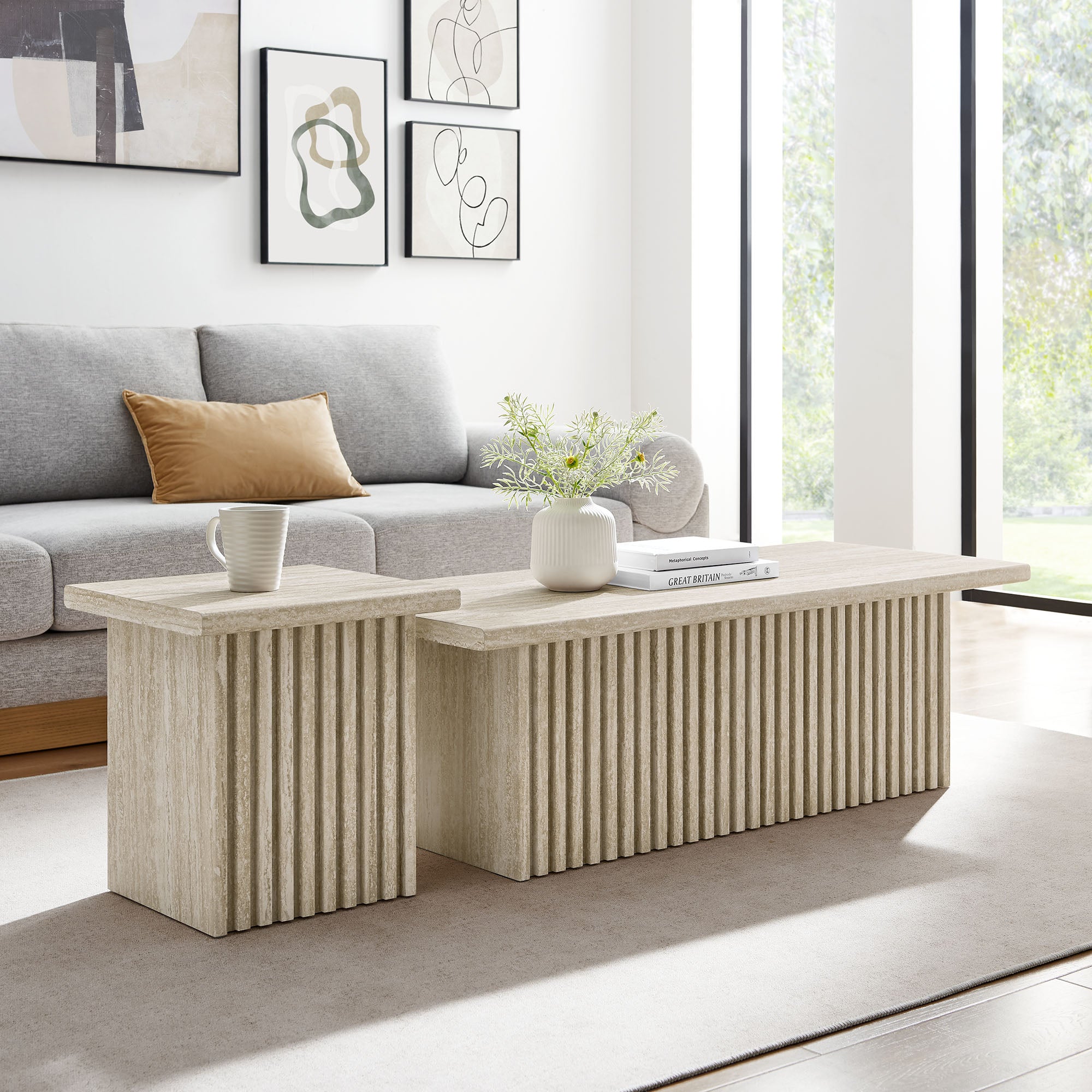 Render Mesa de Centro (Set de 2)