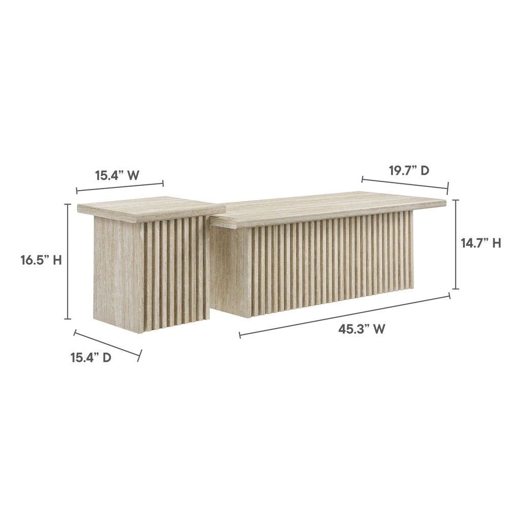 Render Nesting Coffee Tables Set of 2