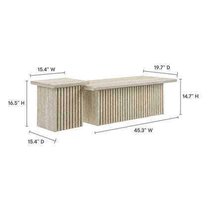Render Mesa de Centro (Set de 2)