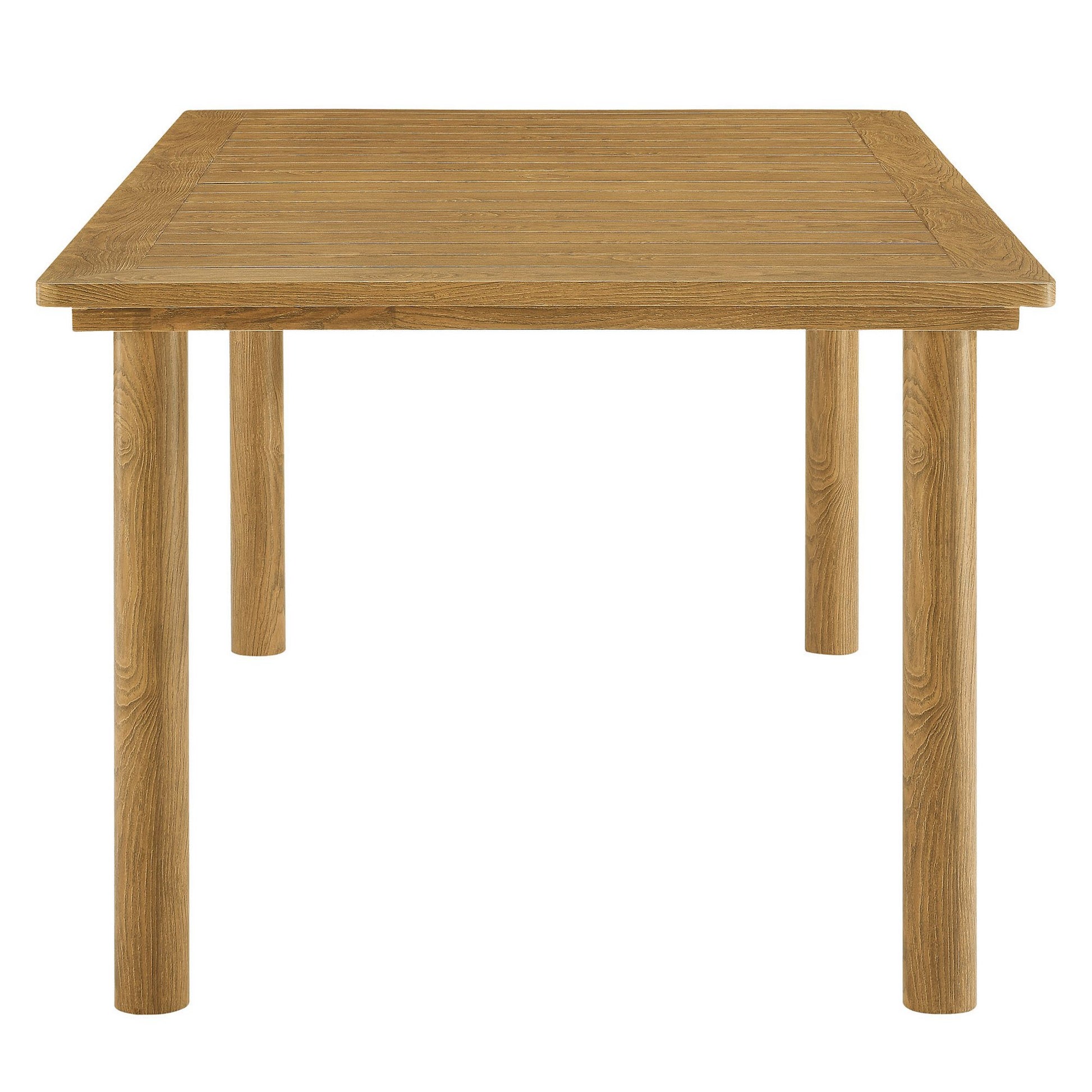 Abacus 7-Piece Rectangular Outdoor Patio Aluminum comedor mesa Set with Rattan Armchairs