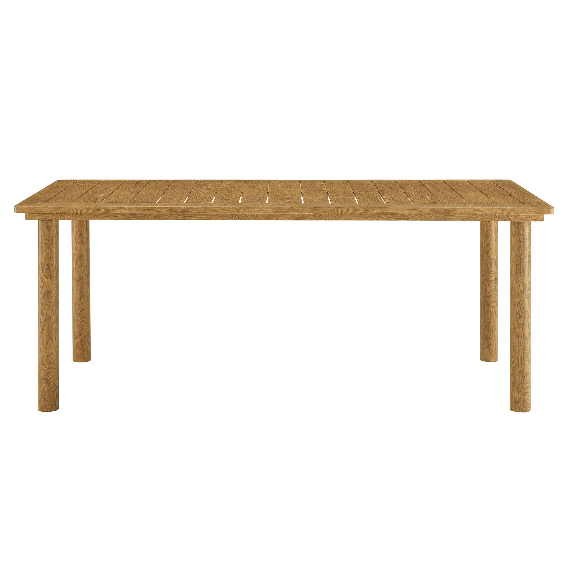 Abacus 7-Piece Rectangular Outdoor Patio Aluminum comedor mesa Set with Rattan Armchairs