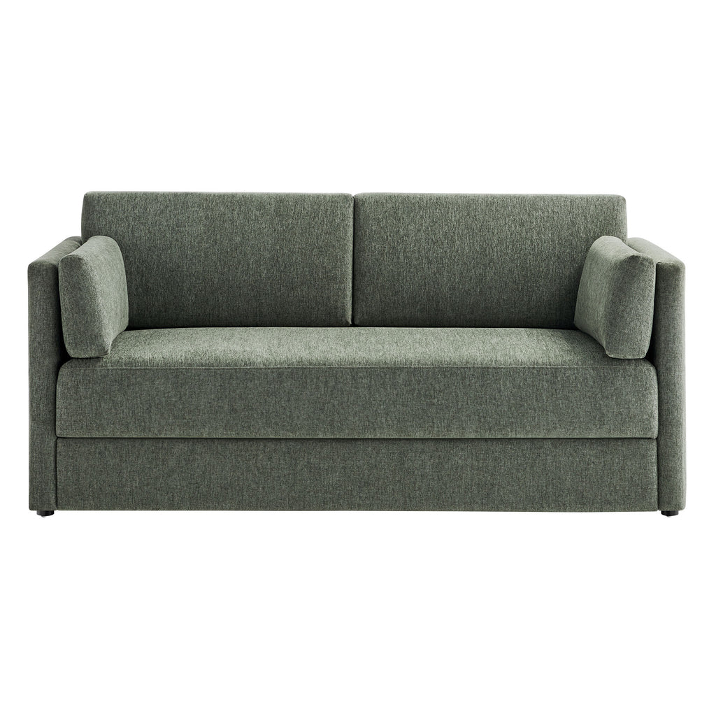 Linden Upholstered Heathered Chenille sofá