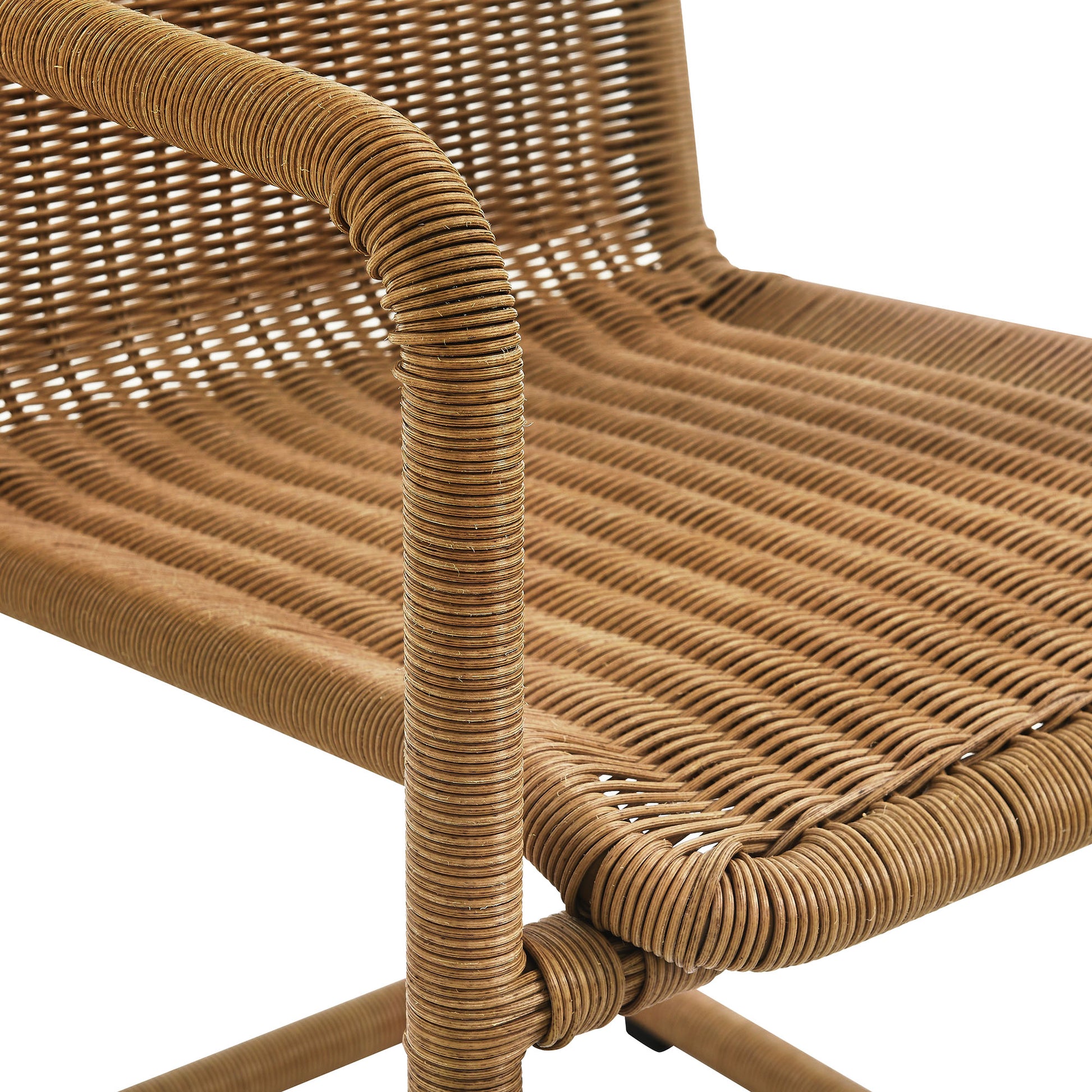 Abacus Outdoor Patio Wicker comedor sillas Set of 2