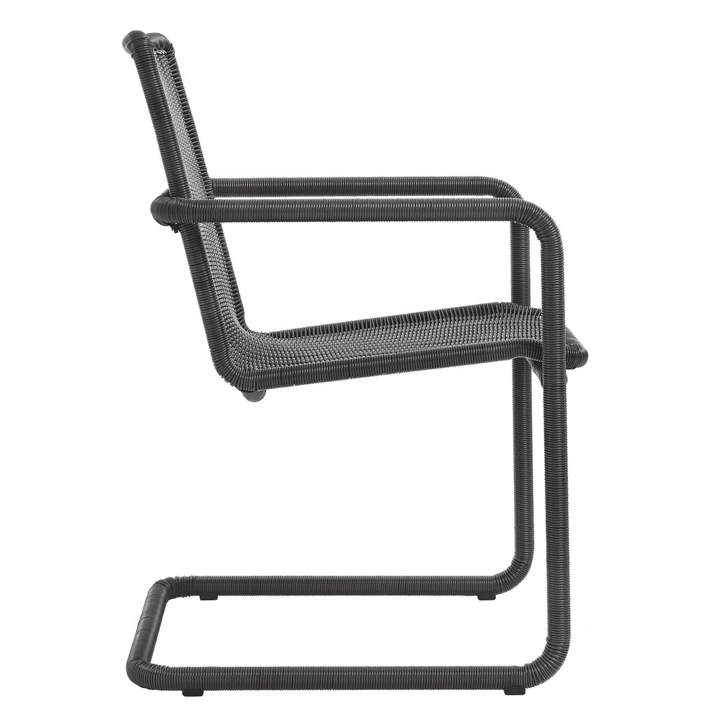 Abacus Outdoor Patio Wicker comedor sillas Set of 2