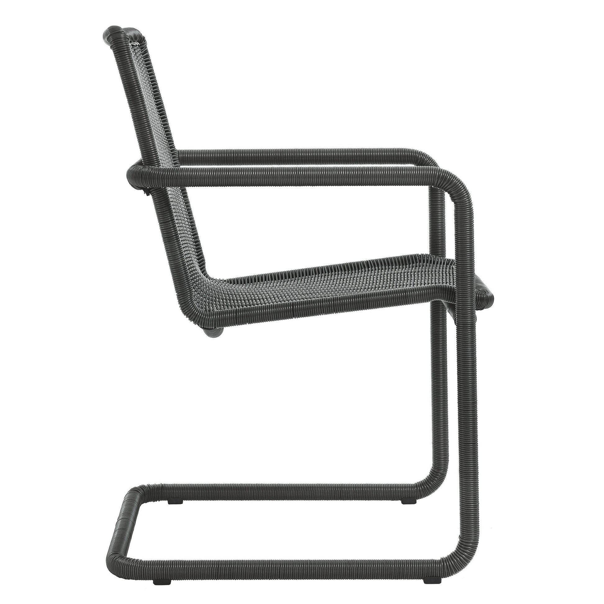 Abacus Outdoor Patio Wicker comedor sillas Set of 2