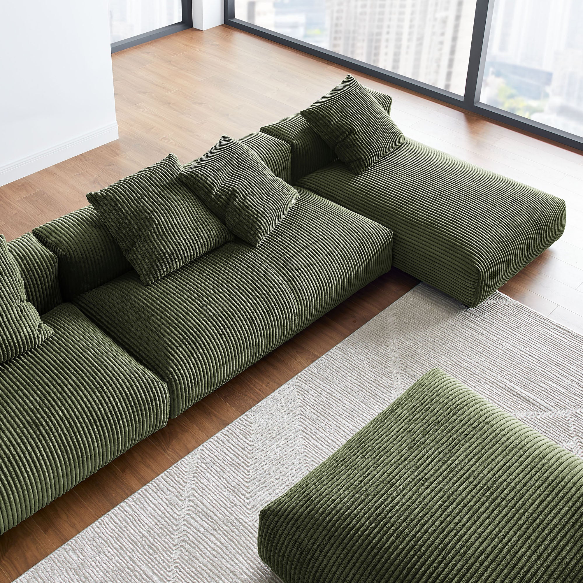 Solace 4-Piece Modular Sofá con Ottoman