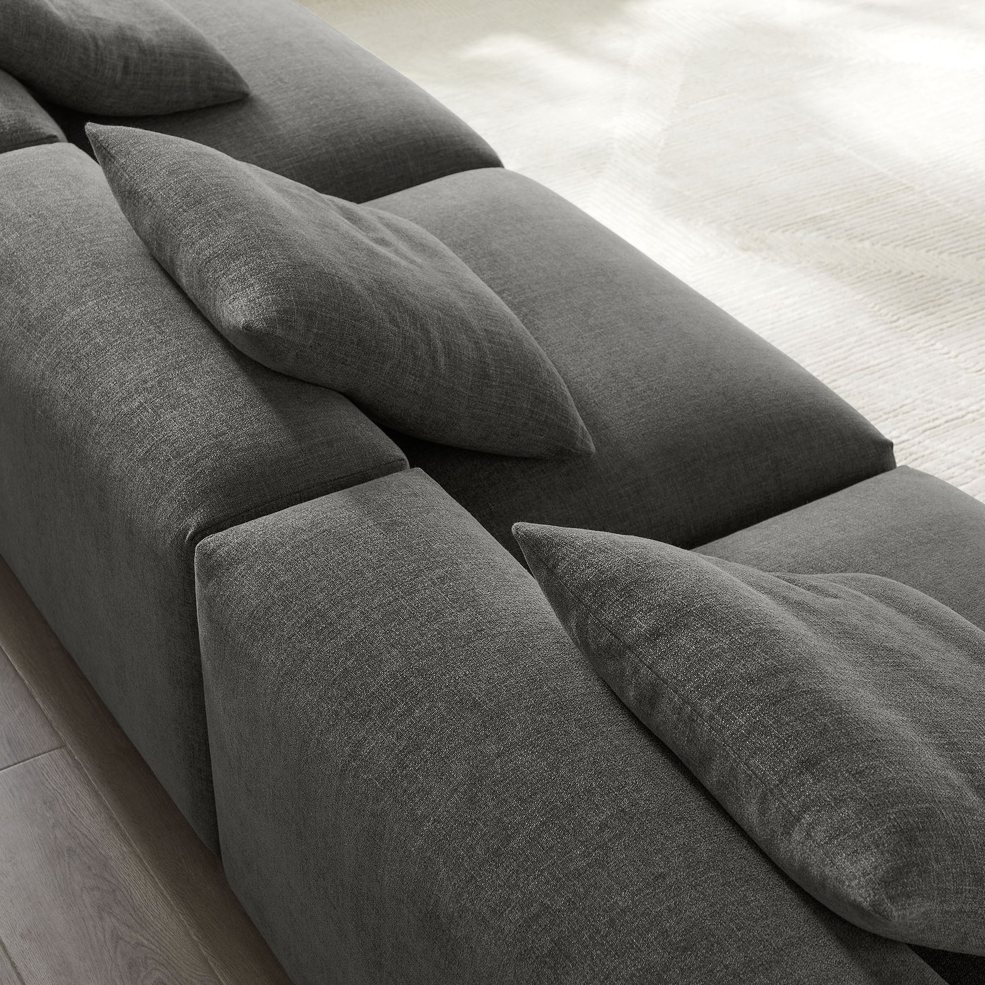 Solace 3-Piece Modular Upholstered Fabric sofá