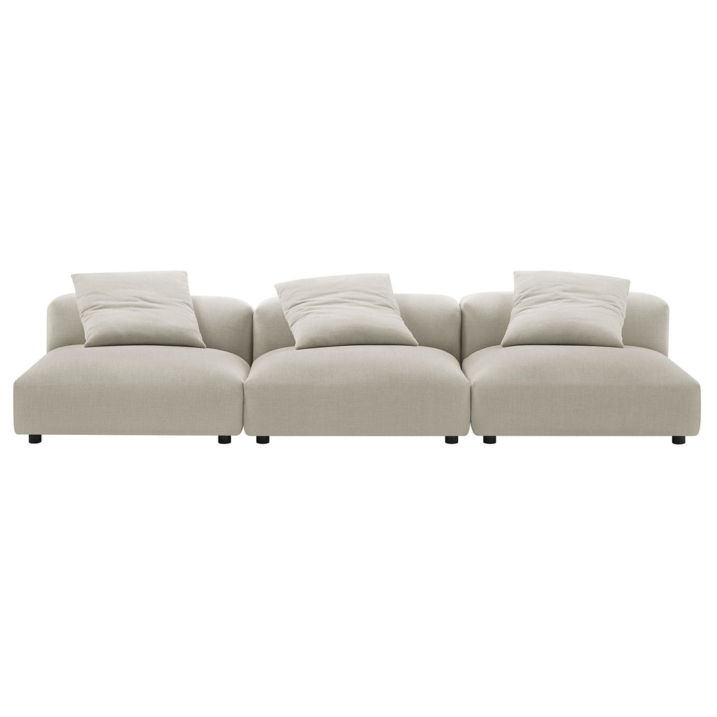 Solace 3-Piece Modular Upholstered Fabric sofá