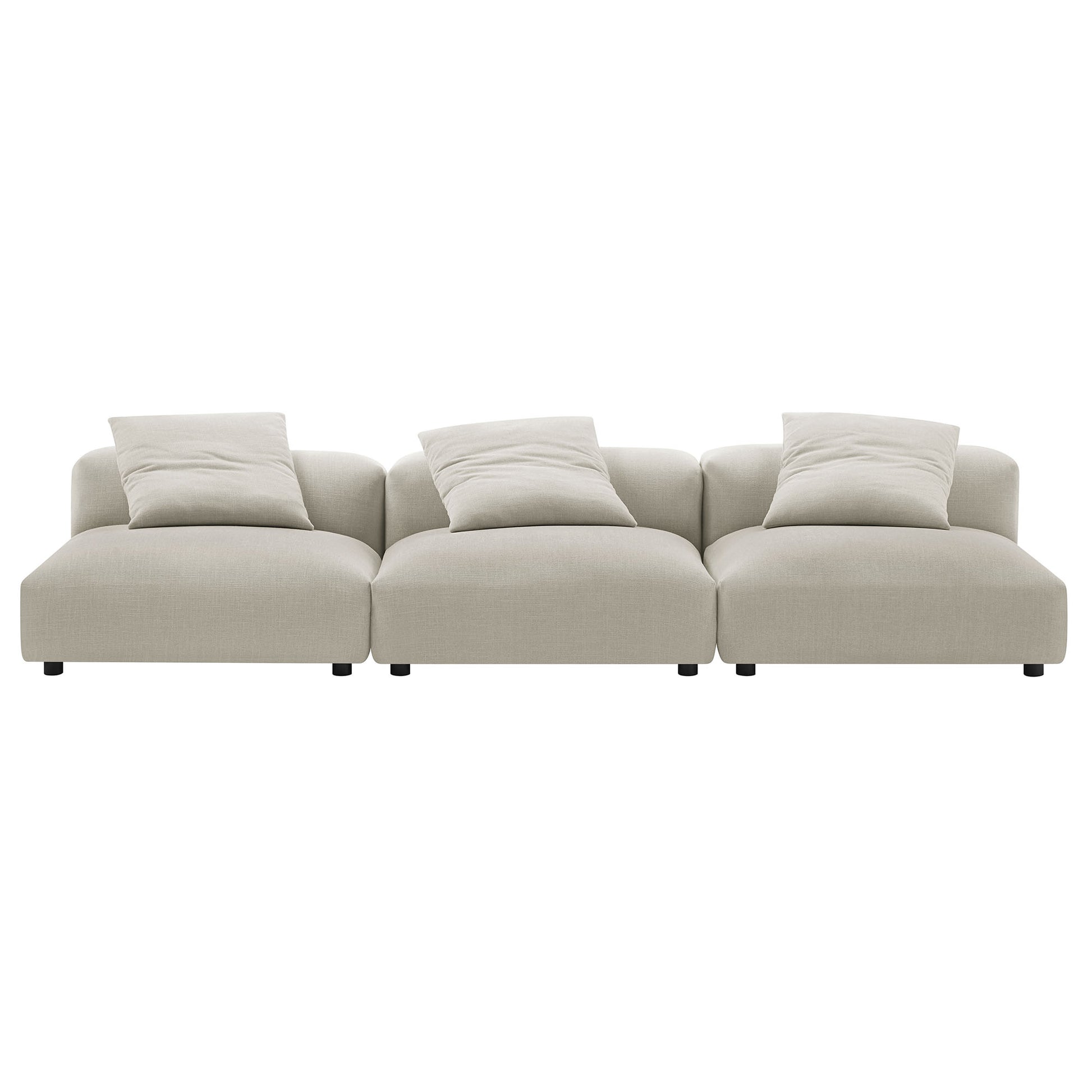 Solace 3-Piece Modular Upholstered Fabric sofá