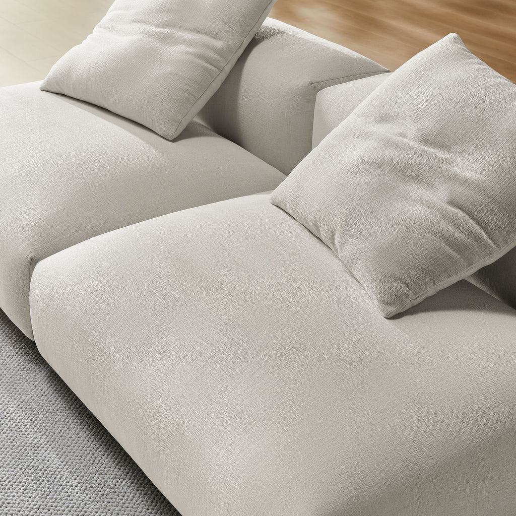 Solace 2-Piece Modular Upholstered Fabric sofá