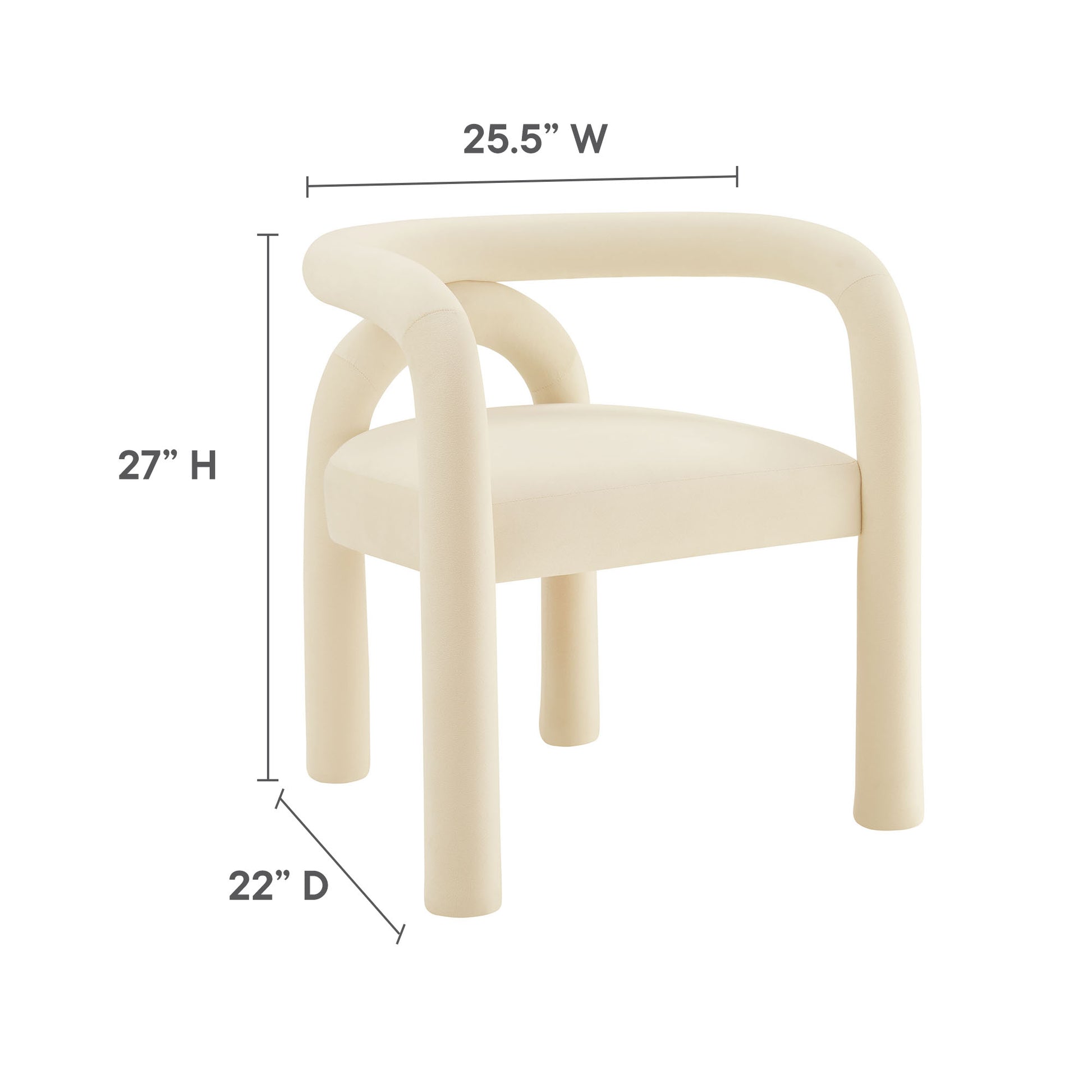Astrid Performance Velvet comedor silla