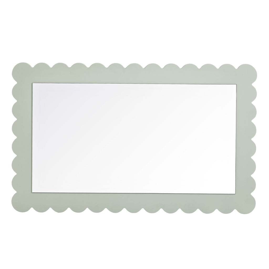 Emmeline Scalloped Rectangle Wall Mirror