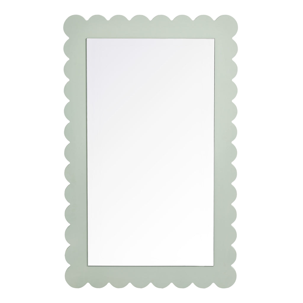 Emmeline Scalloped Rectangle Wall Mirror