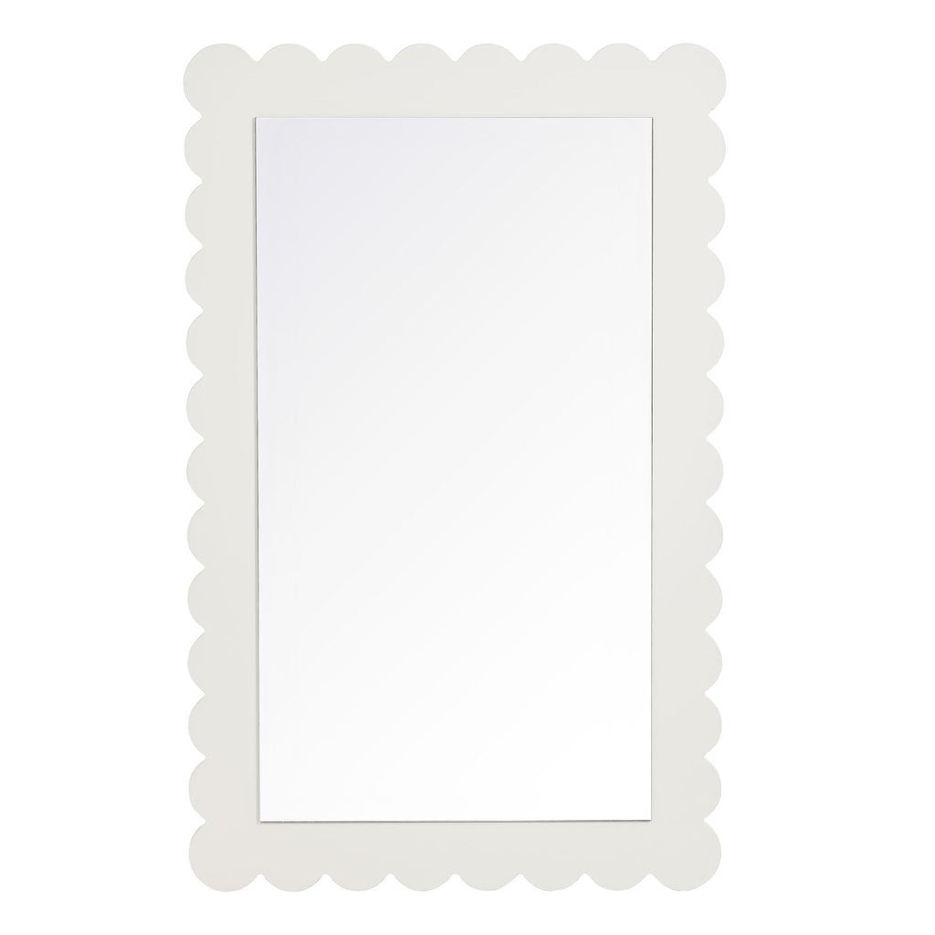 Emmeline Scalloped Rectangle Wall Mirror