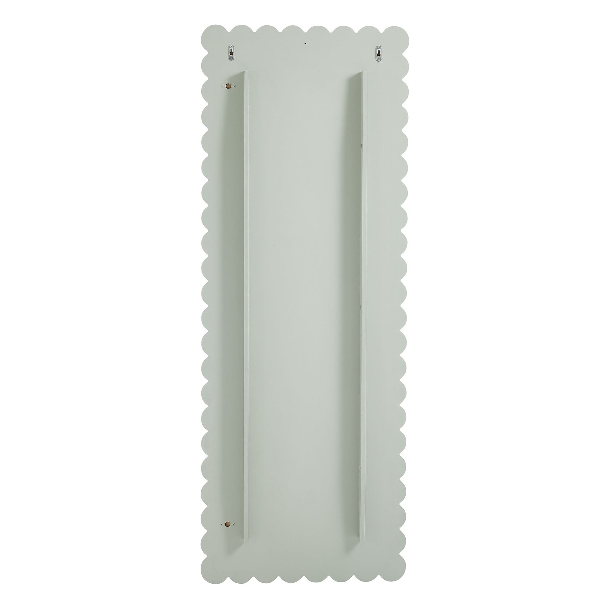 Emmeline Scalloped Rectangle Floor Mirror