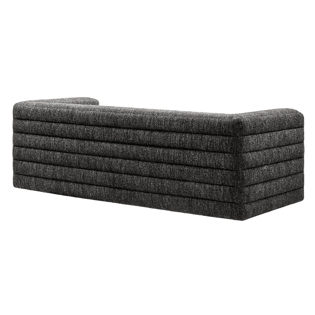 Relle Channel Tufted Boucle Upholstered sofá