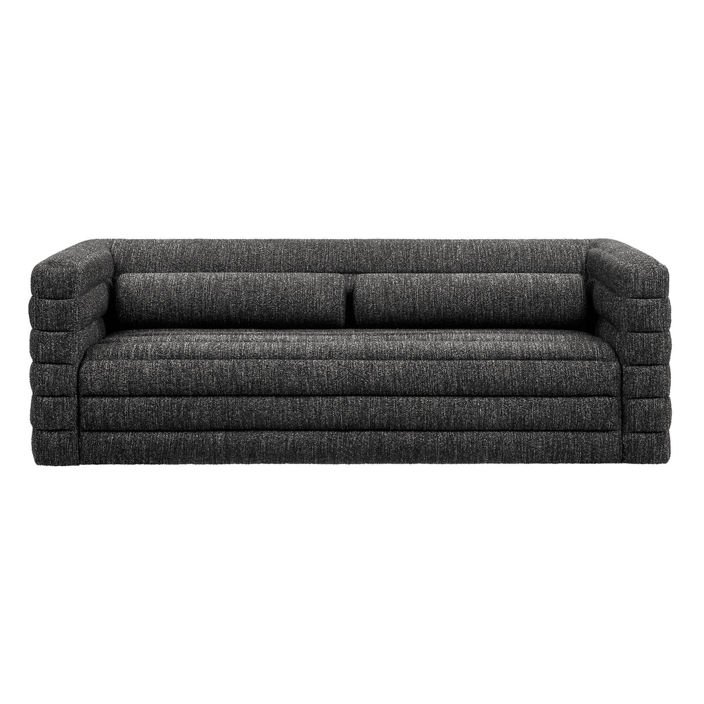 Relle Channel Tufted Boucle Upholstered sofá