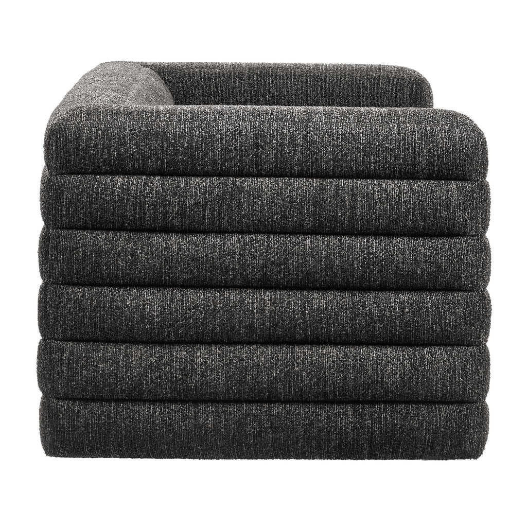 Relle Channel Tufted Boucle Upholstered loveseat