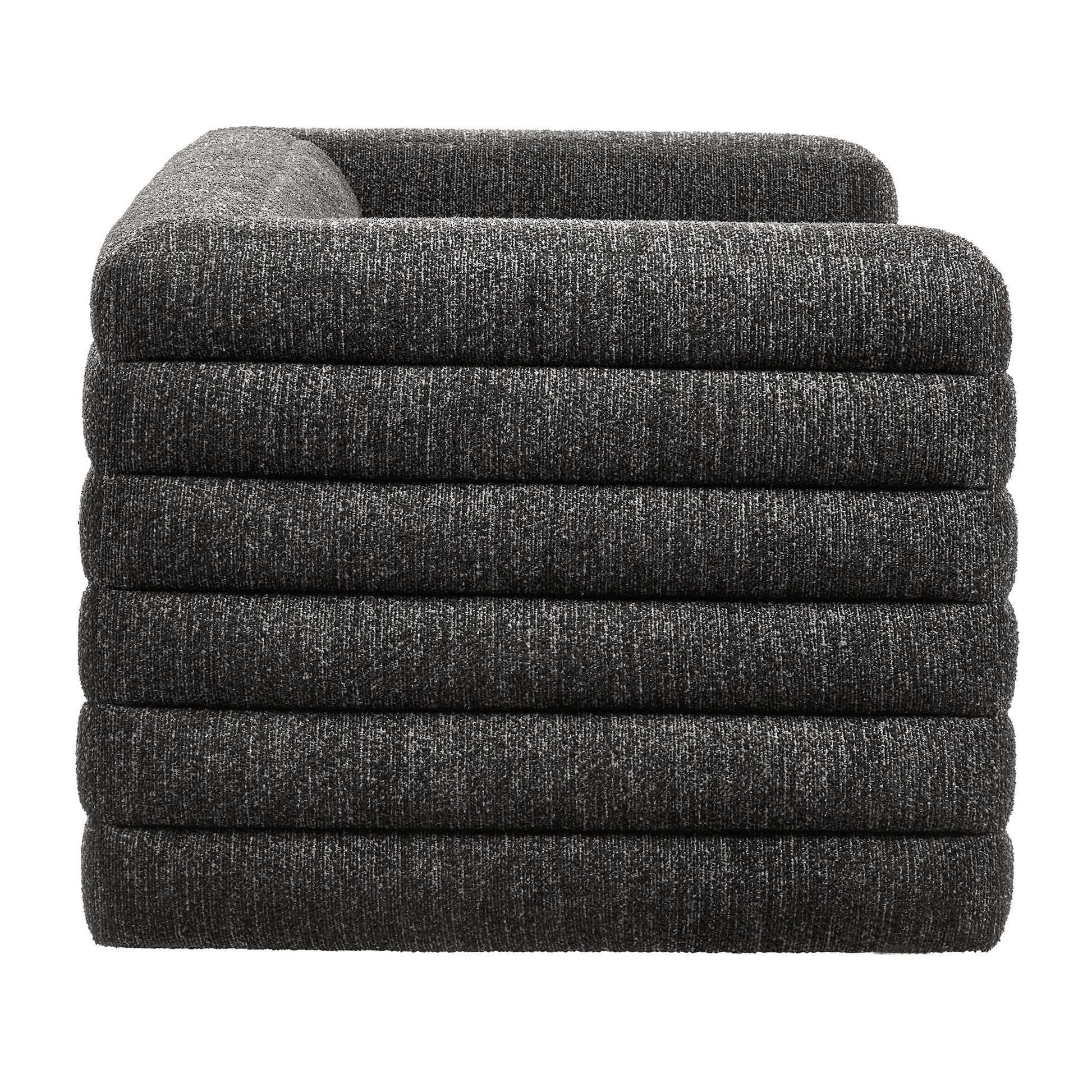 Relle Channel Tufted Boucle Upholstered loveseat