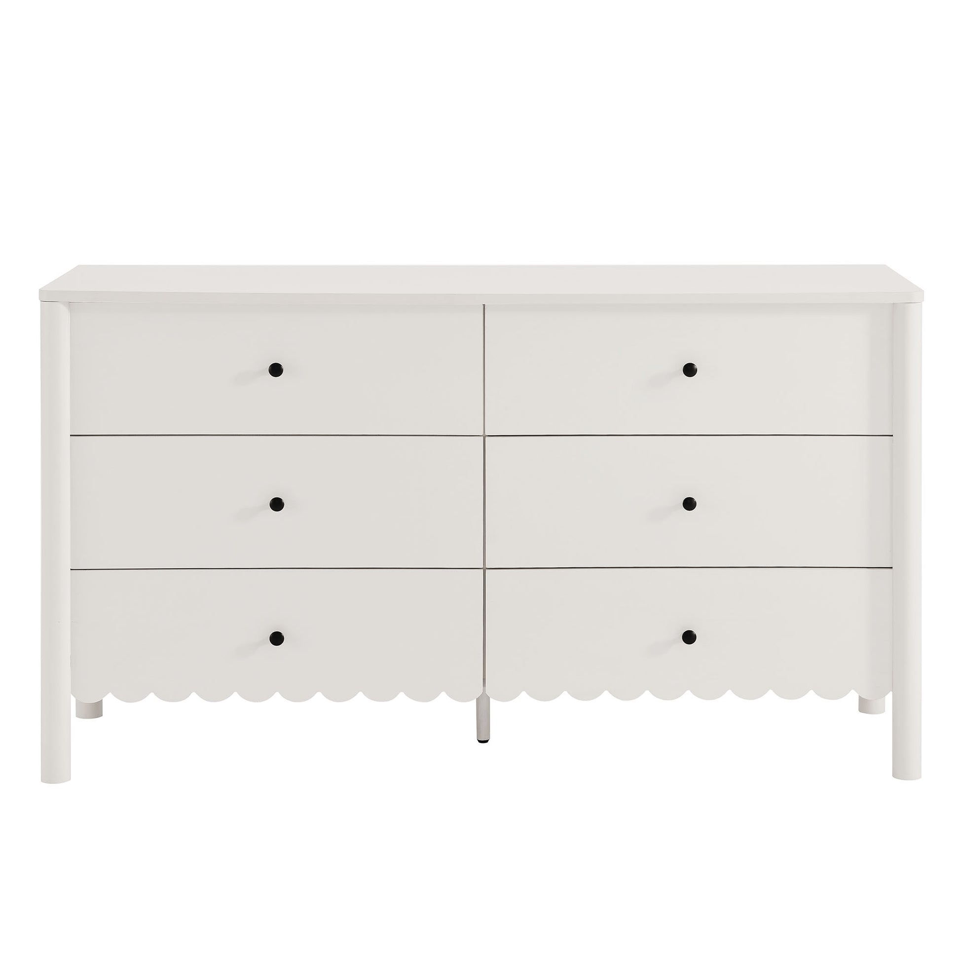 Emmeline Scalloped 6-Drawer Dresser