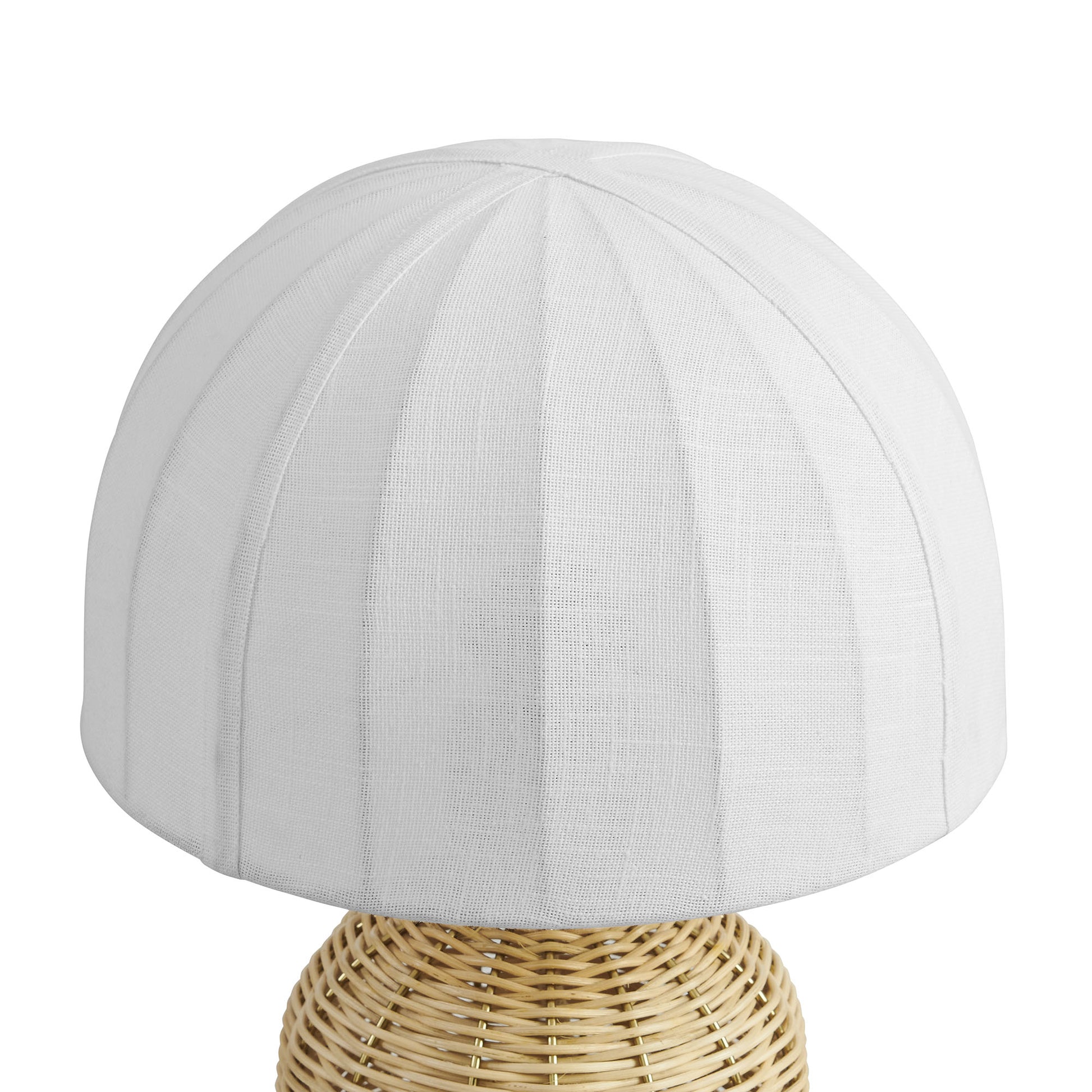 Santo Rattan mesa Lamp With Dome Shade