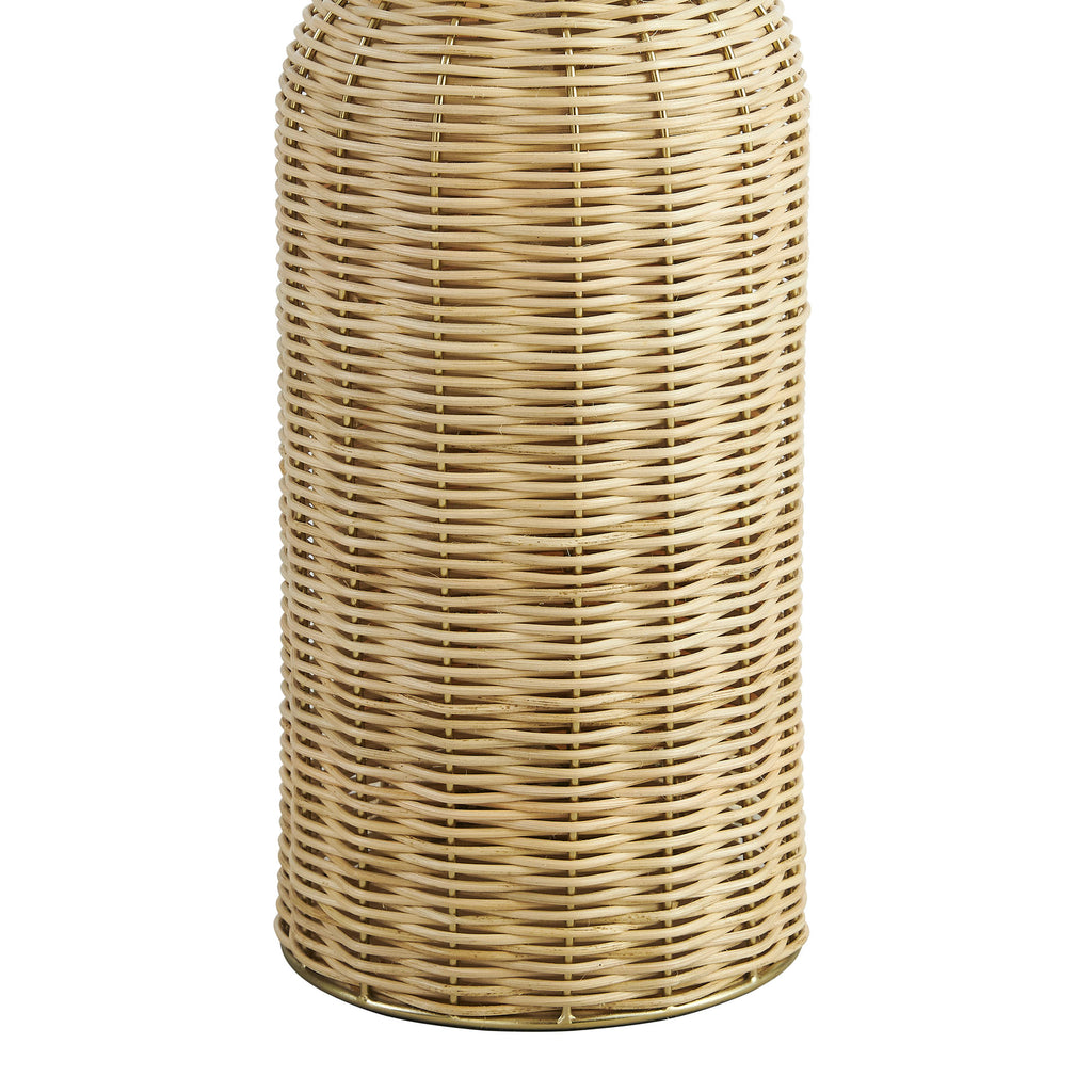 Santo Rattan mesa Lamp With Dome Shade