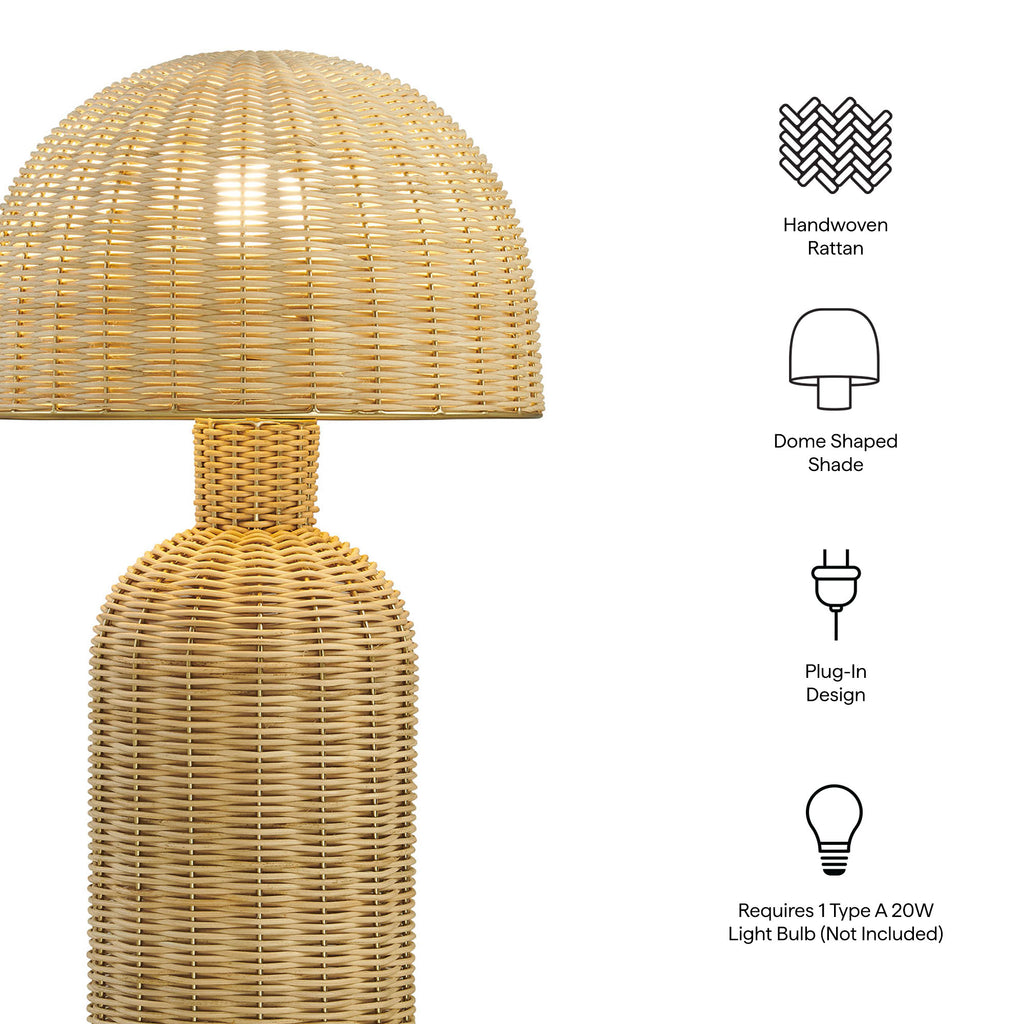 Briar Rattan mesa Lamp