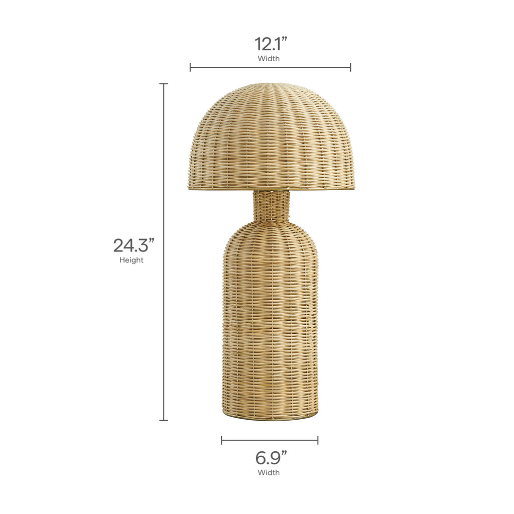 Briar Rattan mesa Lamp