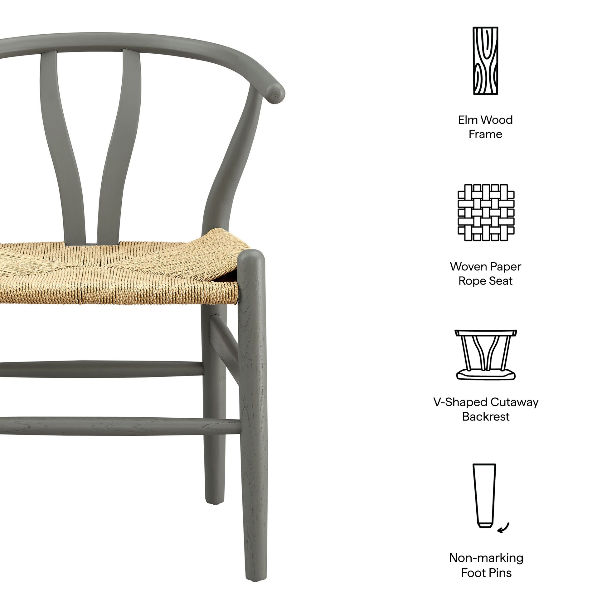 Amish 29" Wood comedor silla