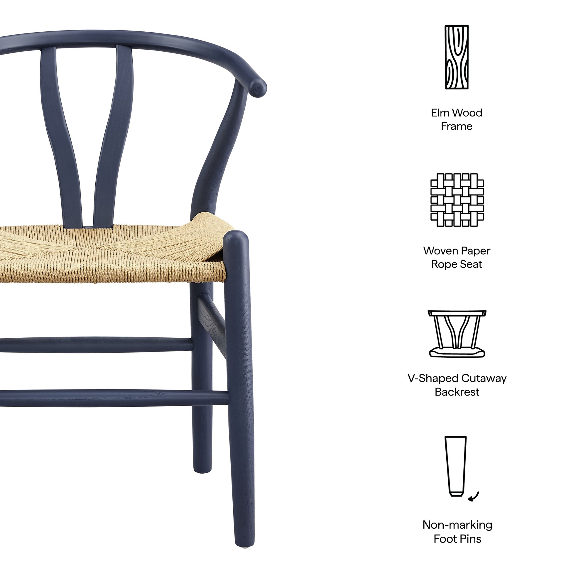 Amish 29" Wood comedor silla