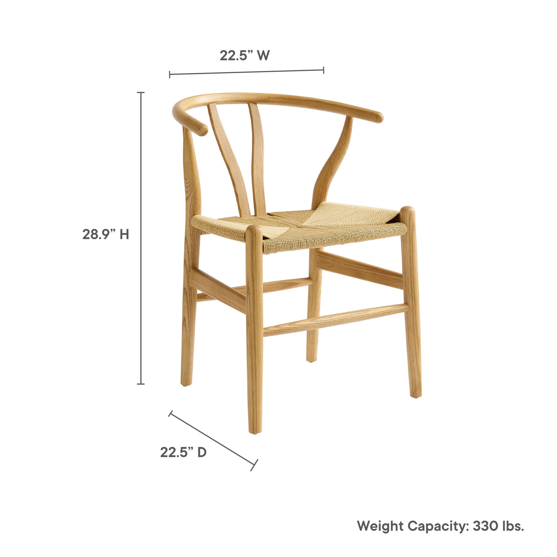 Amish 29" Wood comedor silla