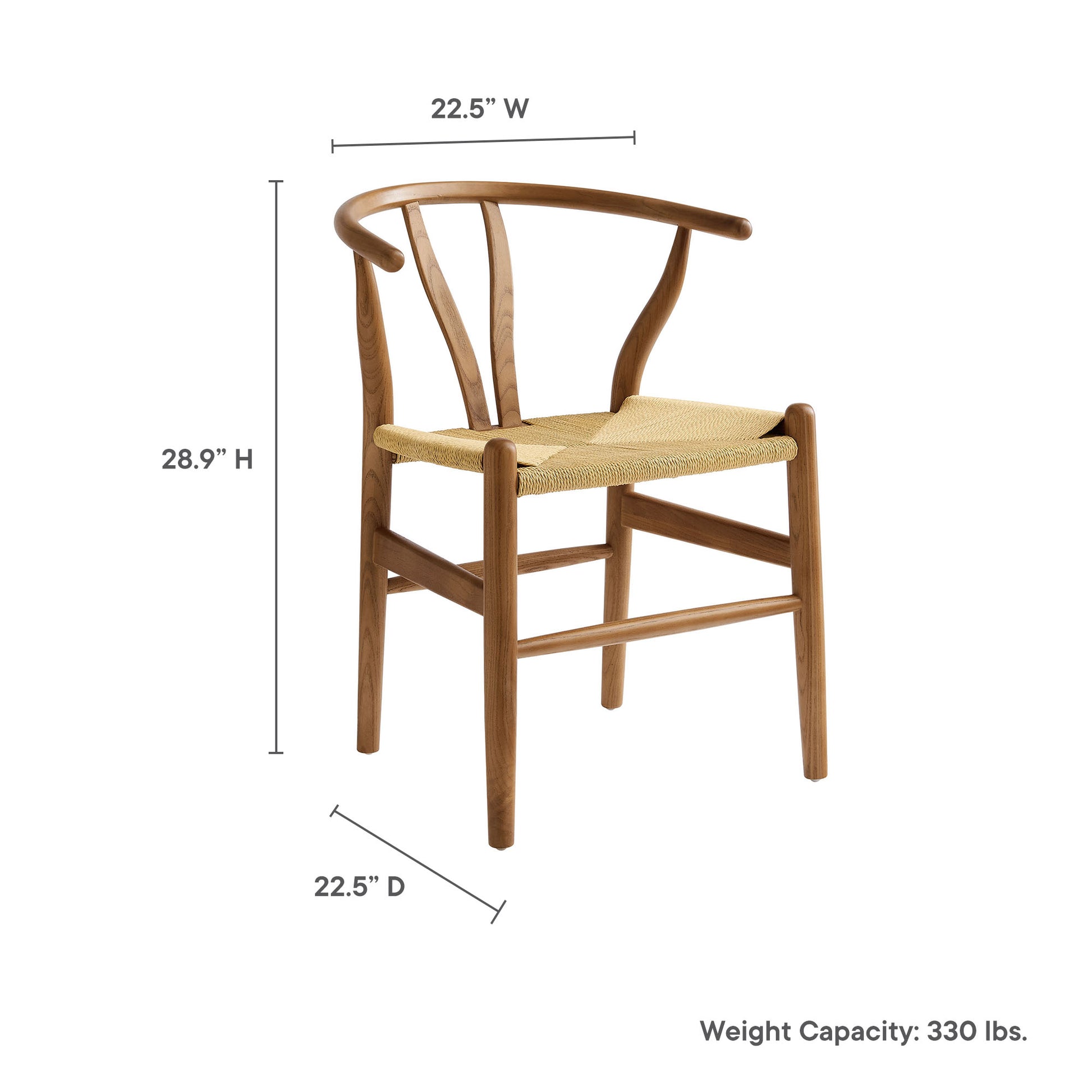 Amish 29" Wood comedor silla
