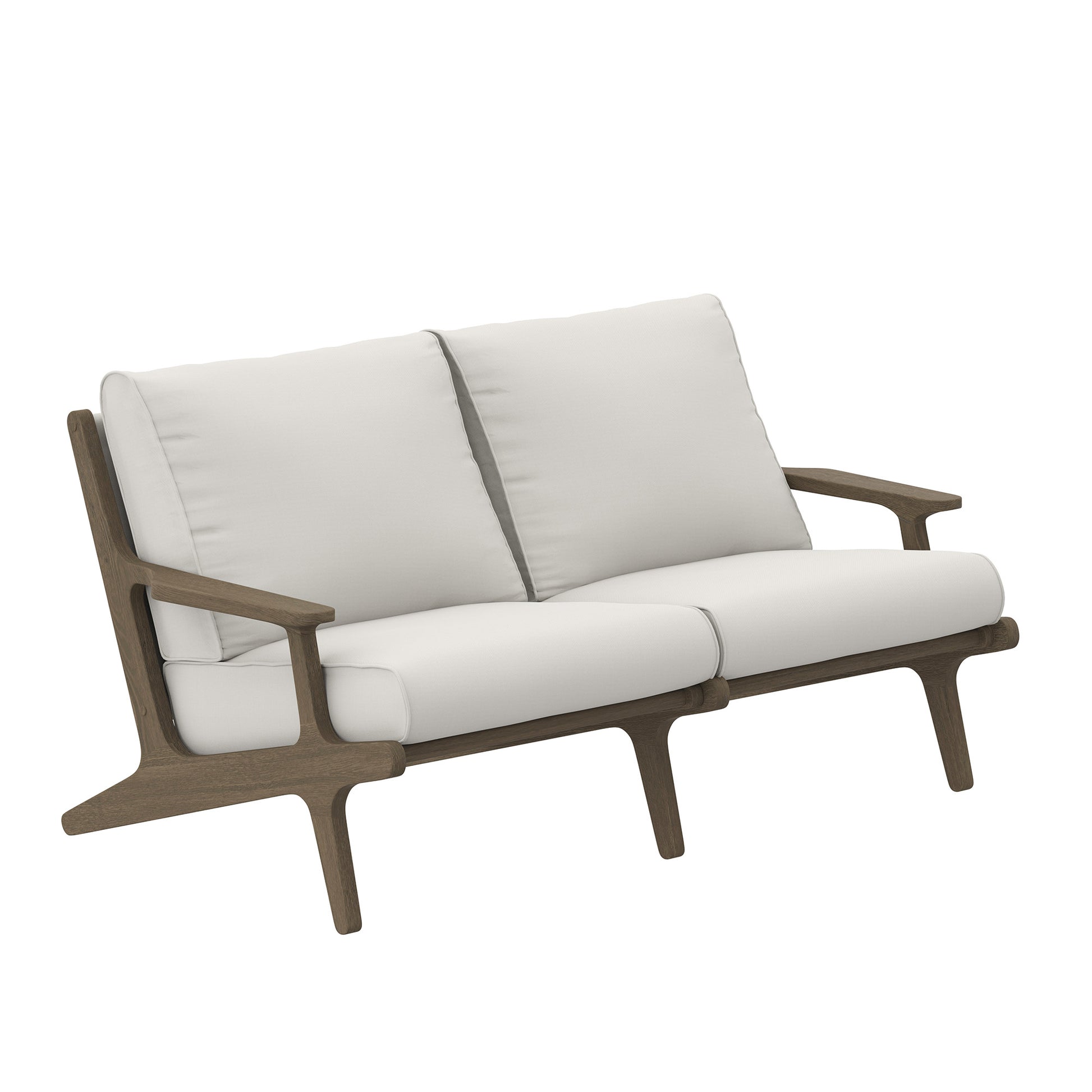 Saratoga Outdoor Patio Teak Wood loveseat