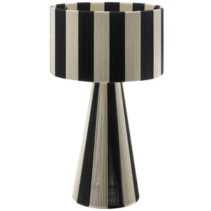 Renae Handwoven Cotton Thread Striped mesa Lamp
