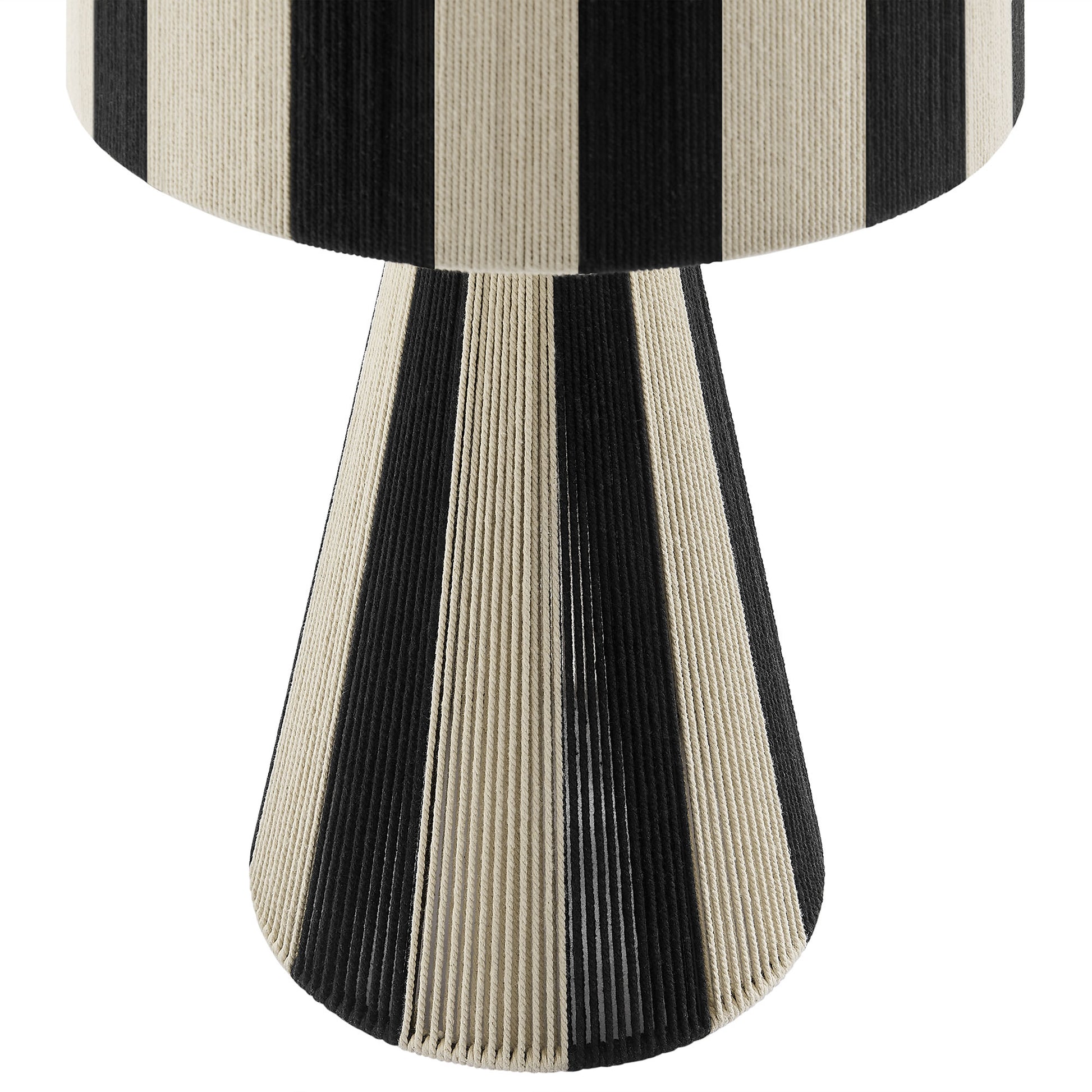 Renae Handwoven Cotton Thread Striped mesa Lamp